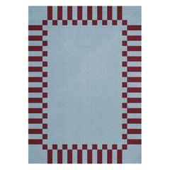 Tapis Teklan Frame en laine Mullberry Sky