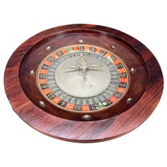 Vintage French Casino Roulette Wheel Francaise Marque Deposee, 1950's