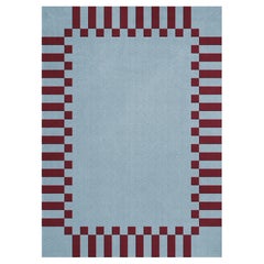 Tapis Teklan Frame en laine Mullberry Sky