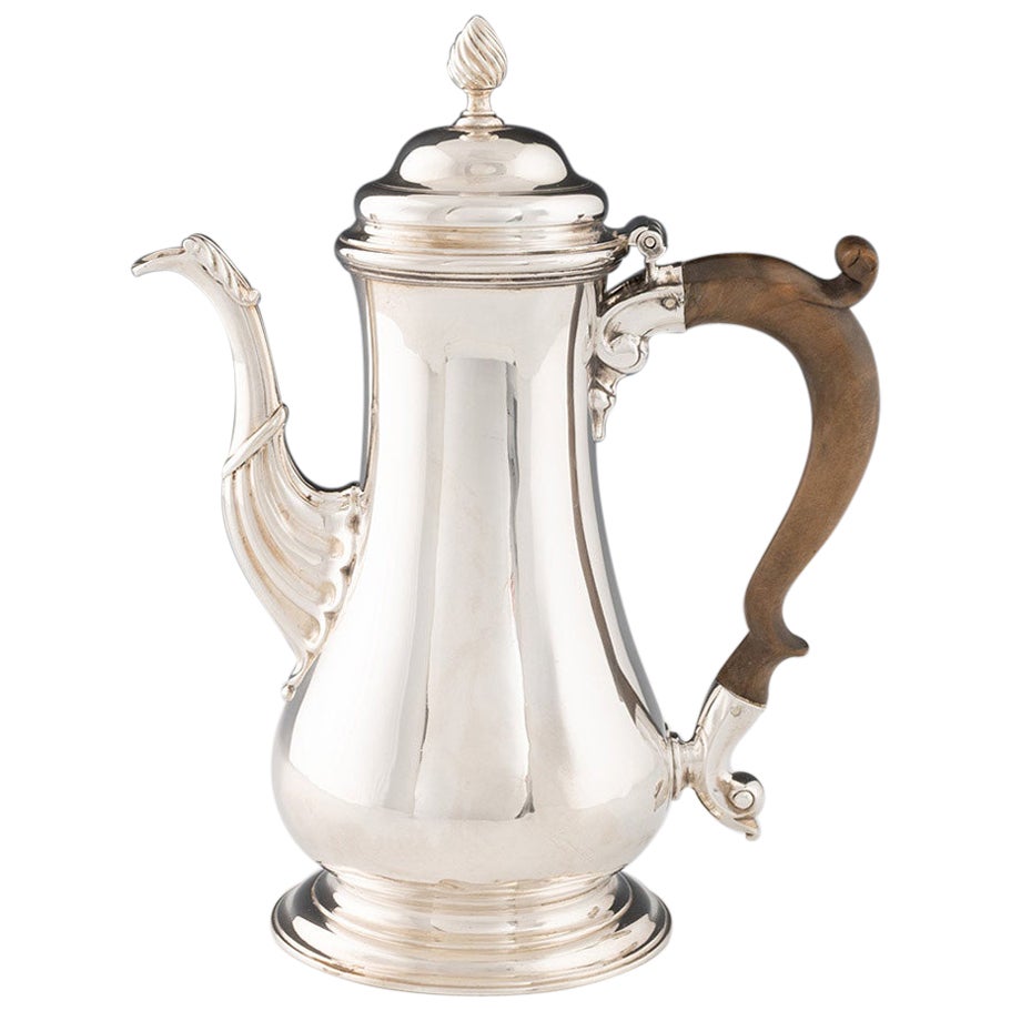 Georgian Sterling Silver Coffee Pot London 1769