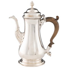 Georgian Sterling Silver Coffee Pot London 1769