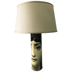 Vintage Piero Fornasetti Tema e Variazioni Table Lamp 
Label
