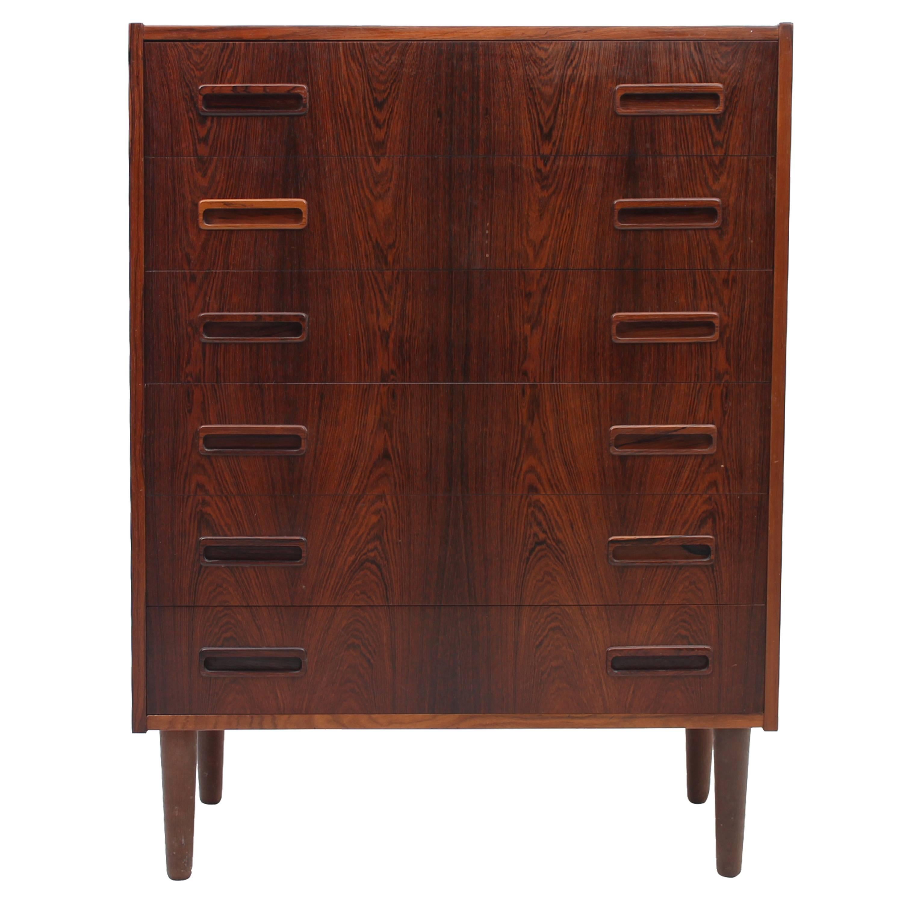 Rosewood Medium Size Chest of Drawers by Borge Seindal - Danish, Mid Century For Sale