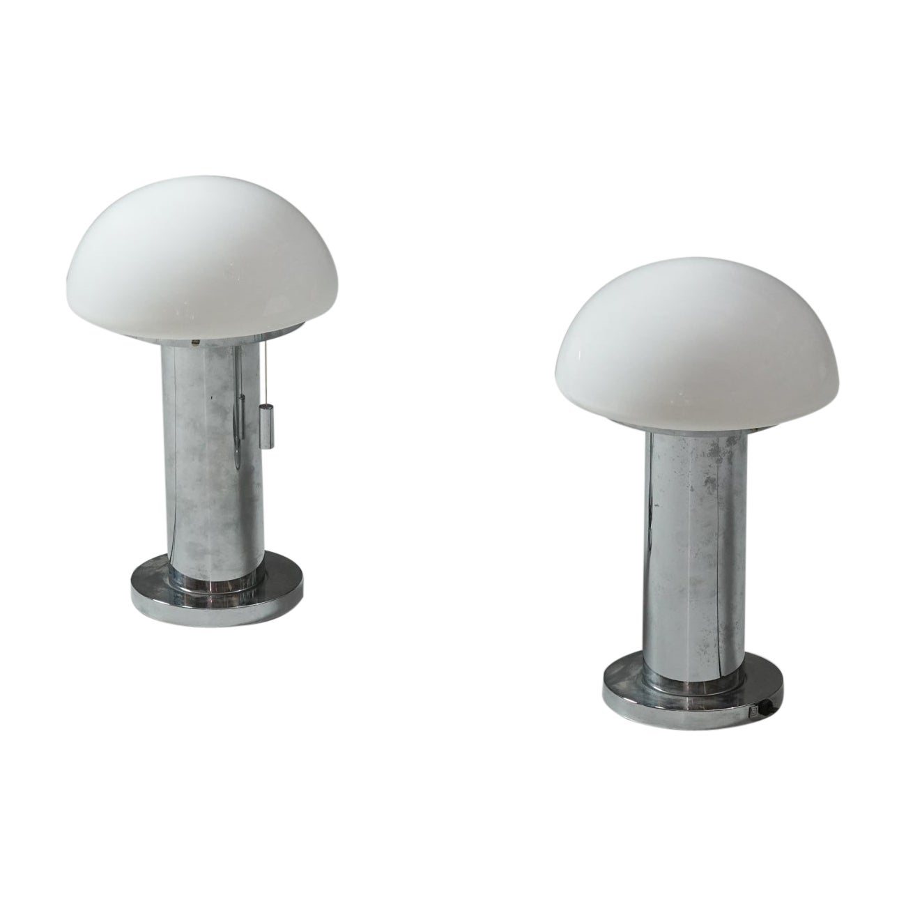Coppia di lampade da tavolo a fungo, Glashütte Limburg, anni 1970/1980 in vendita