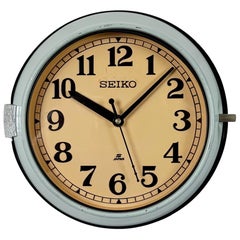 Reloj de Pared Seiko Barcos Vintage Azul, Años 70