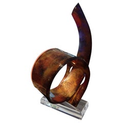 Mid-Century Modern Abstract Lucite Sculpture by Shlomi Haziza