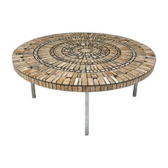 Tavolino in ceramica a mosaico vintage di Heins Lilienthal, anni '60