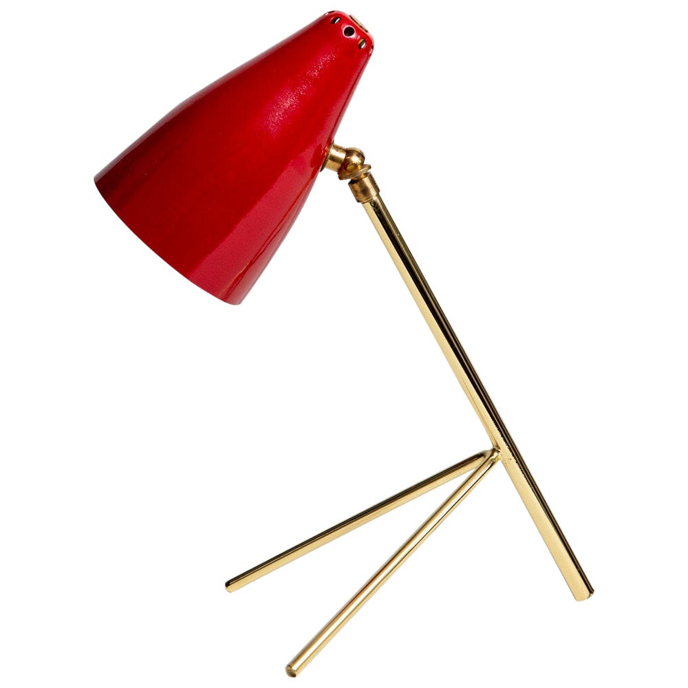 French tripod lamp in the manner of Boris Lacroix