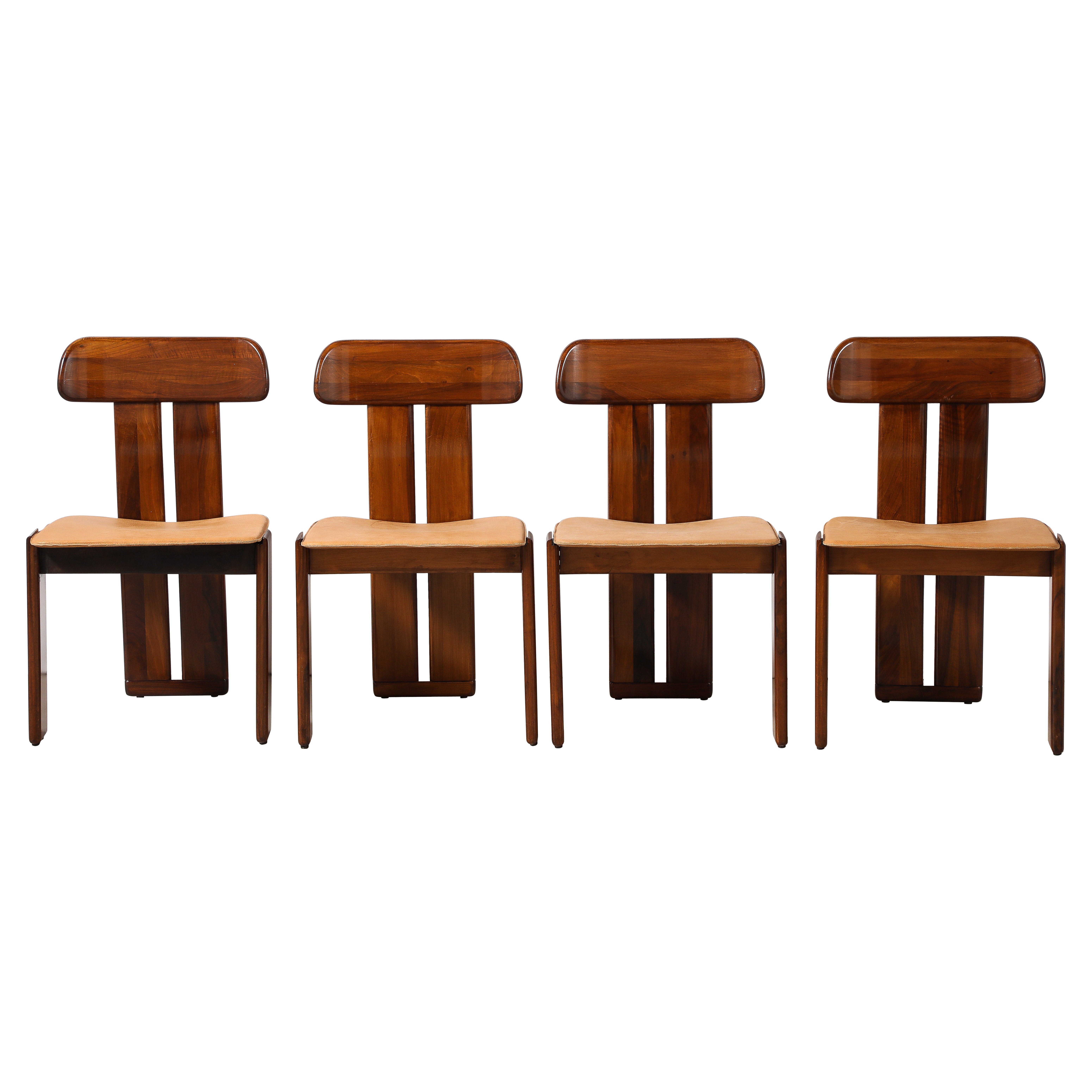 Mario Marenco for Mobil Girgi Set of Four 'Sapporo' Dining Chairs, circa 1970