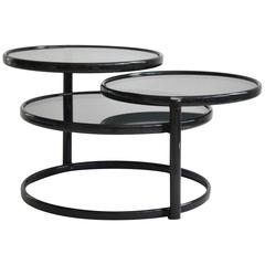 Post-Modern Three-Tier Articulating Side Table