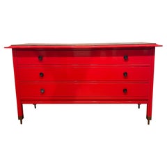 Carlo de Carli scarlet red commode