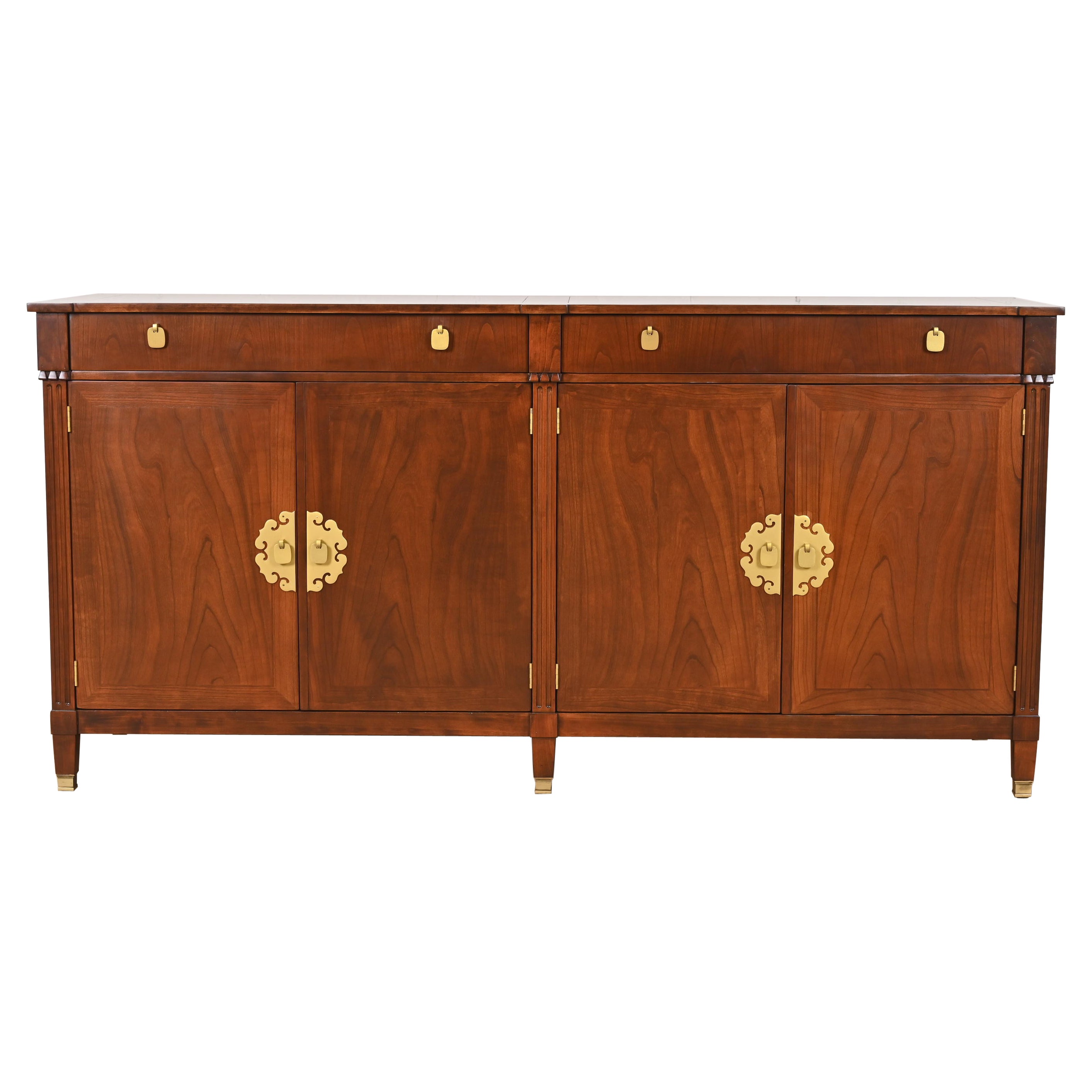 Buffet chinoiserie Hollywood Regency de Michael Taylor pour Baker Furniture