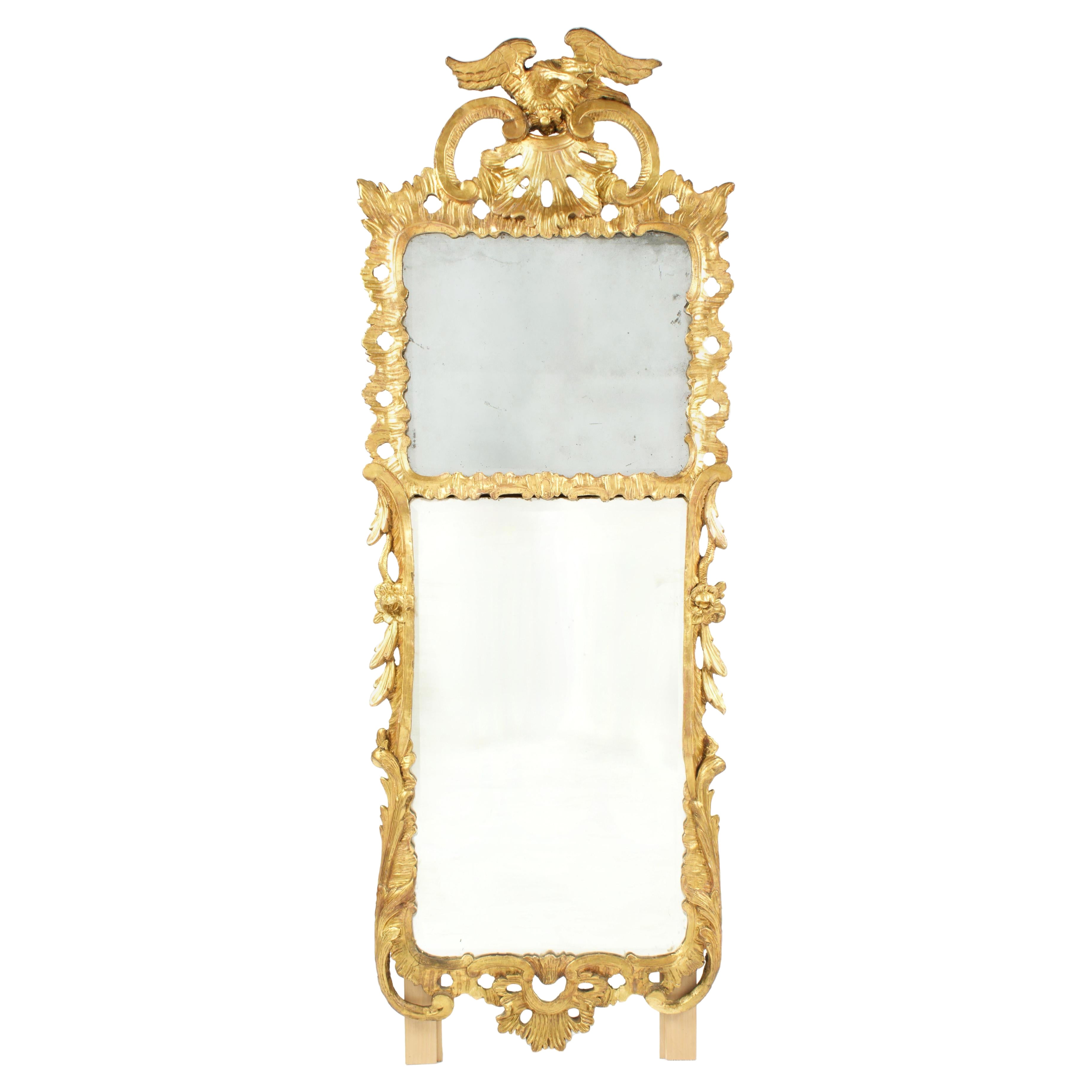 18th Century Georgian Carved Gilt Wood Mirror
