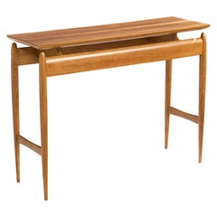 Diseñador italiano, Mesa consola, Madera, Italia, Años 1950