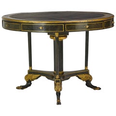 Rare and Unusual Regency Baltic Circular Rent Table