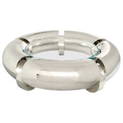 Mattia Bonetti, Coffee Table, Nickel-plated Bronze, Glass, France, 2010