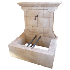 A Charming and Diminutive Limestone Wall Fountain from France, “Le Petit Bédoin”
