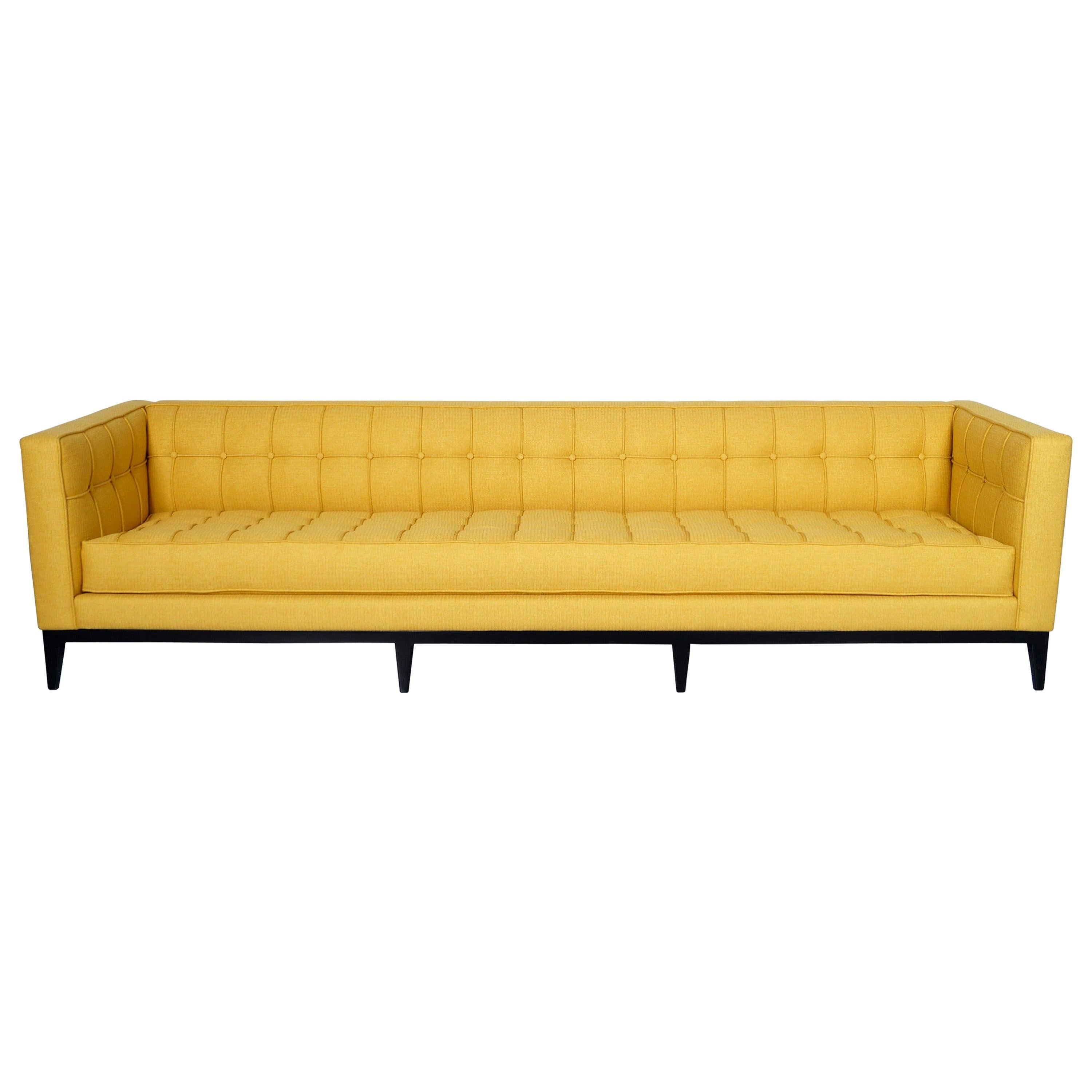 Elegant Tufted "Vista" Sofa by Cruz Design Studio For Sale at 1stDibs