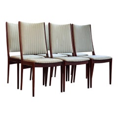 Set of 6 Rosewood Highback Dining Chairs by Uldum Møbelfabrik