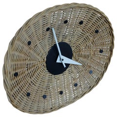 Horloge panier en osier de George Nelson pour Howard Miller