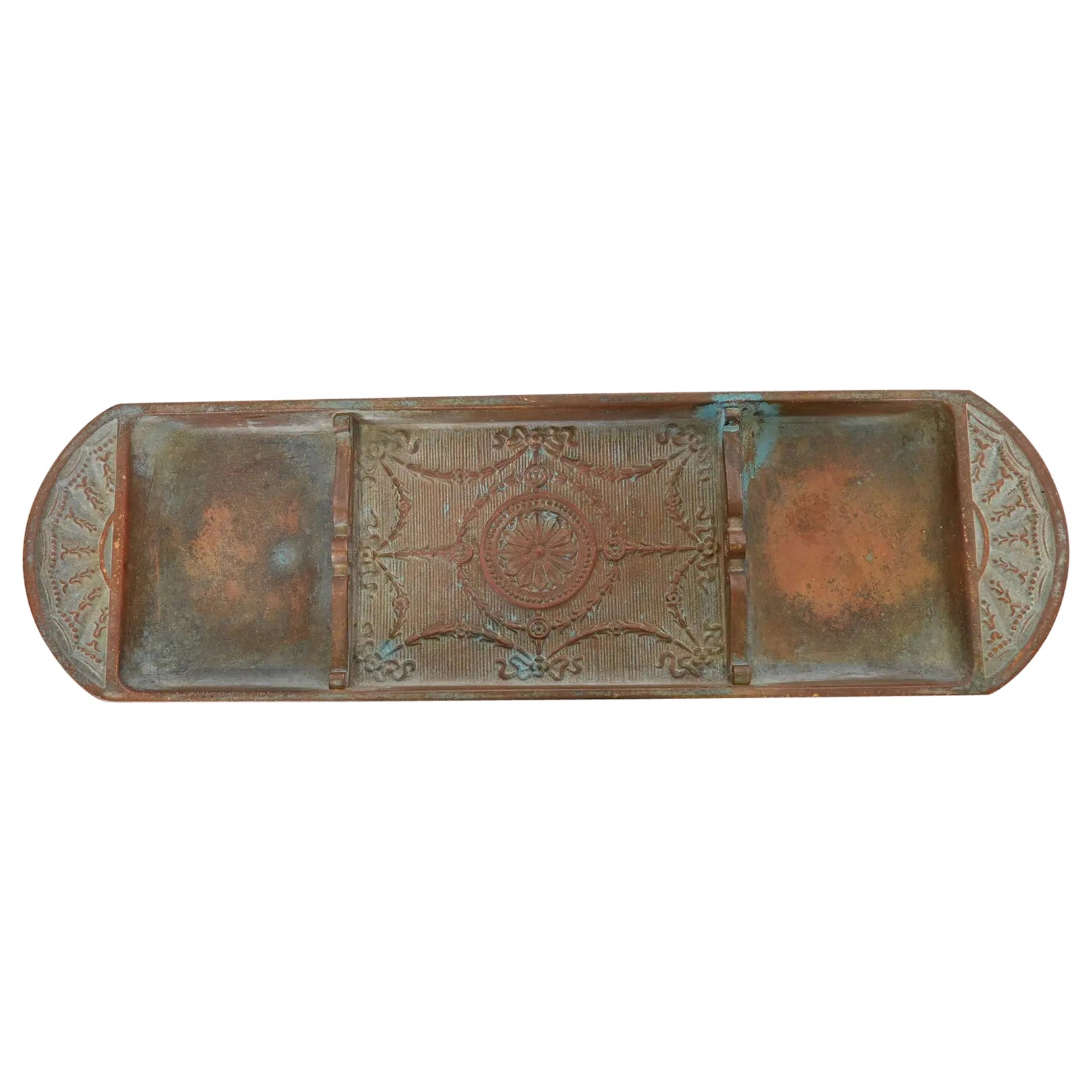 Tiffany Studios New York Adam Bronze Pen Tray