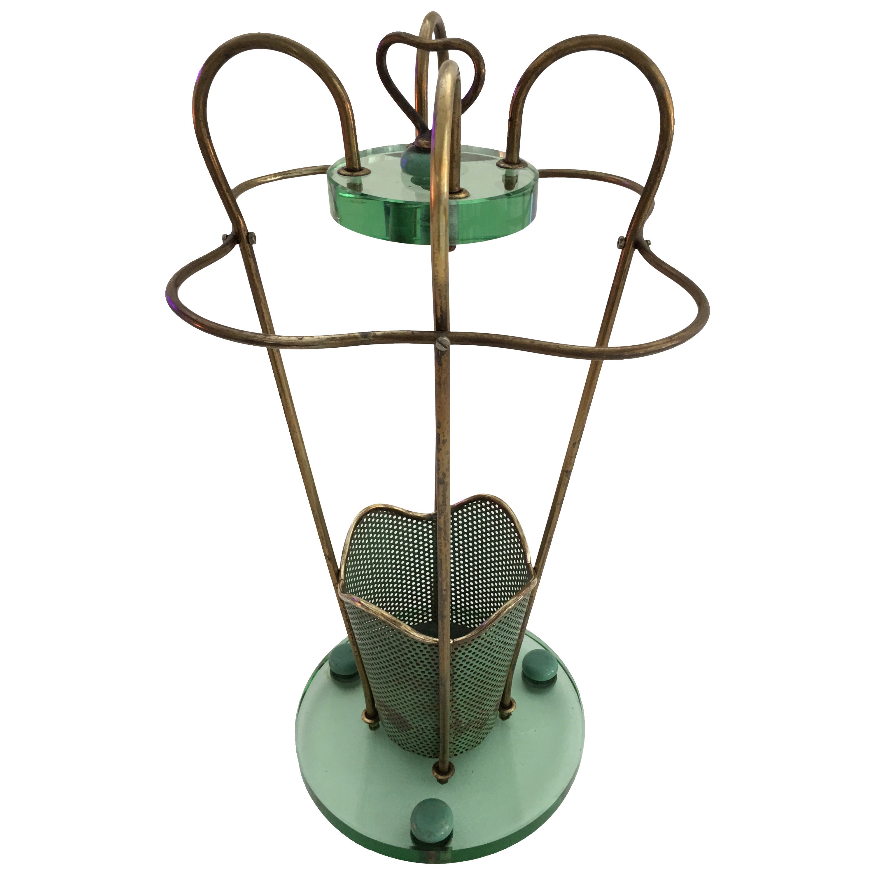 Bronze and Marble Umbrella Stand For Sale at 1stDibs