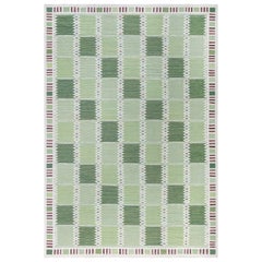 Alfombra verde sueca moderna