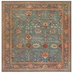 Doris Leslie Blau Midcentury Turkish Oushak Handmade Wool Rug