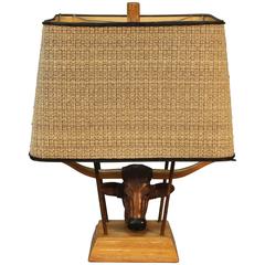 Ranch Oak Table Lamp by A. Brandt Company