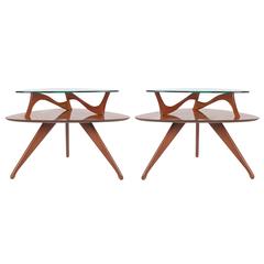 Sculptural Mid-Century Modern End Tables after Vladimir Kagan or Adrian Pearsall 5