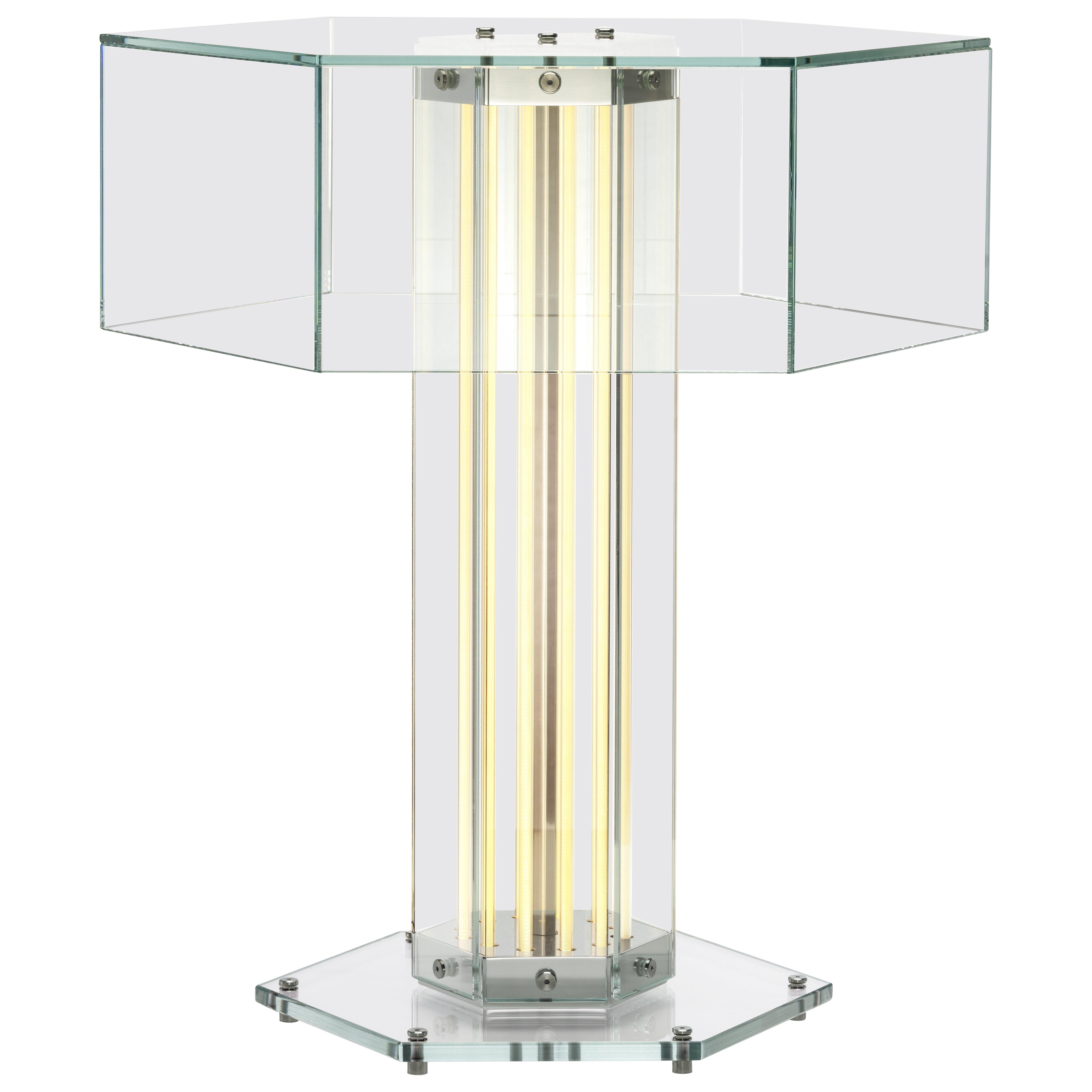 Lampada da tavolo SuperWire in vetro e alluminio di Formafantasma, 2024