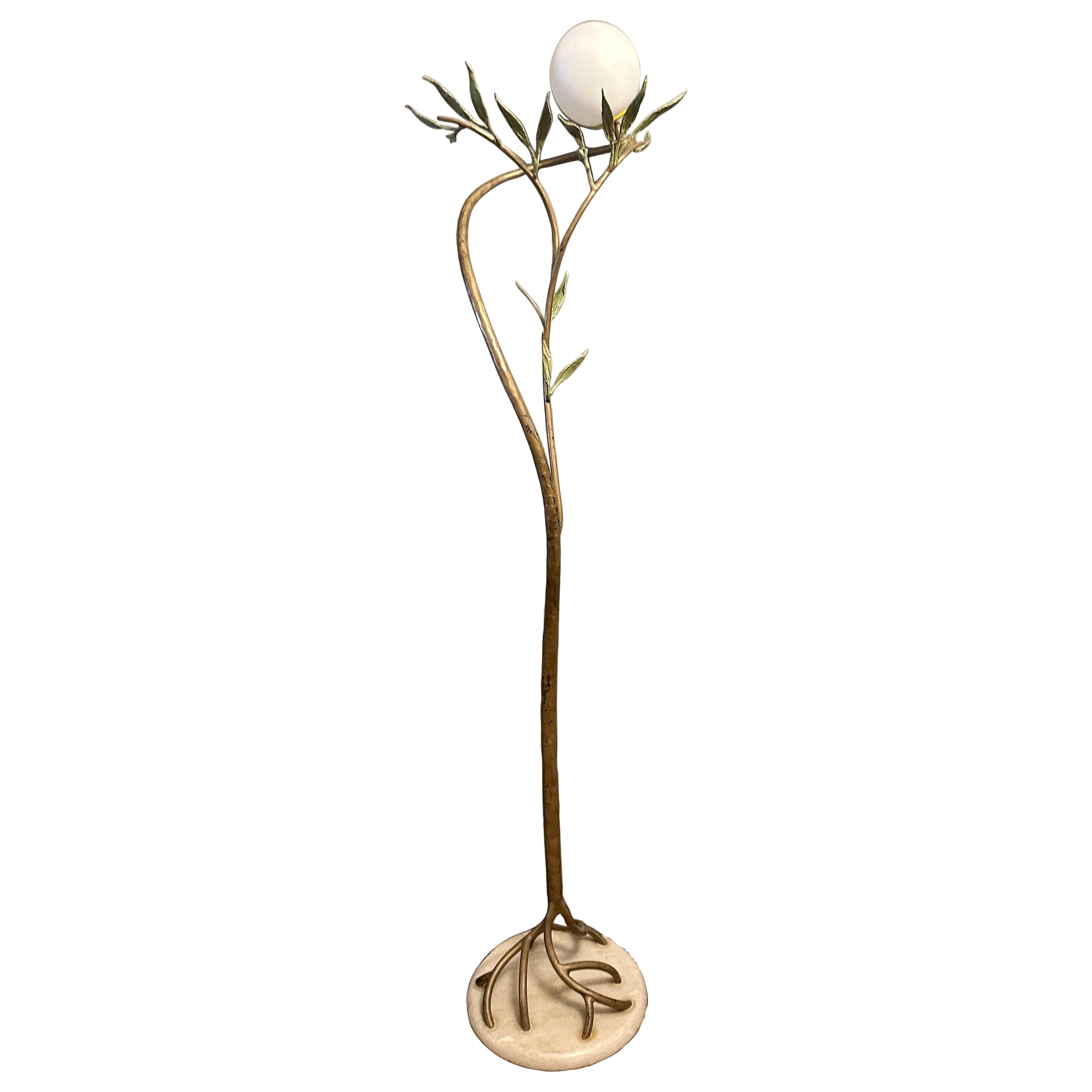A Large French 'Olivia" Floor Lamp By Jean Claude Mahey