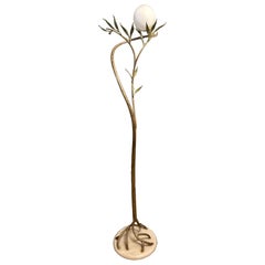 A Large French 'Olivia" Floor Lamp By Jean Claude Mahey