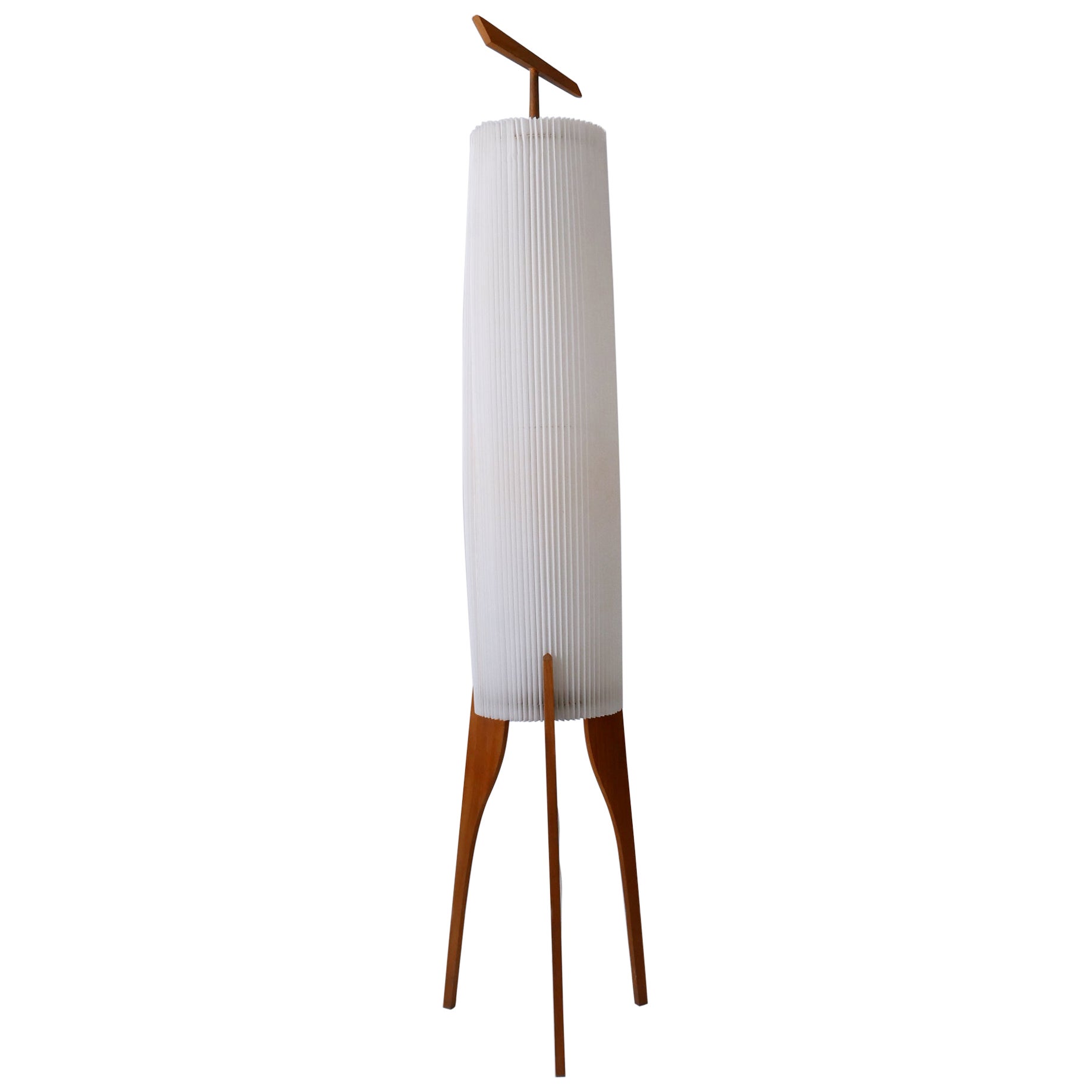 Rare & Elegant Mid Century Modern Two-Flamed Scandinavian Floor Lamp 1960s