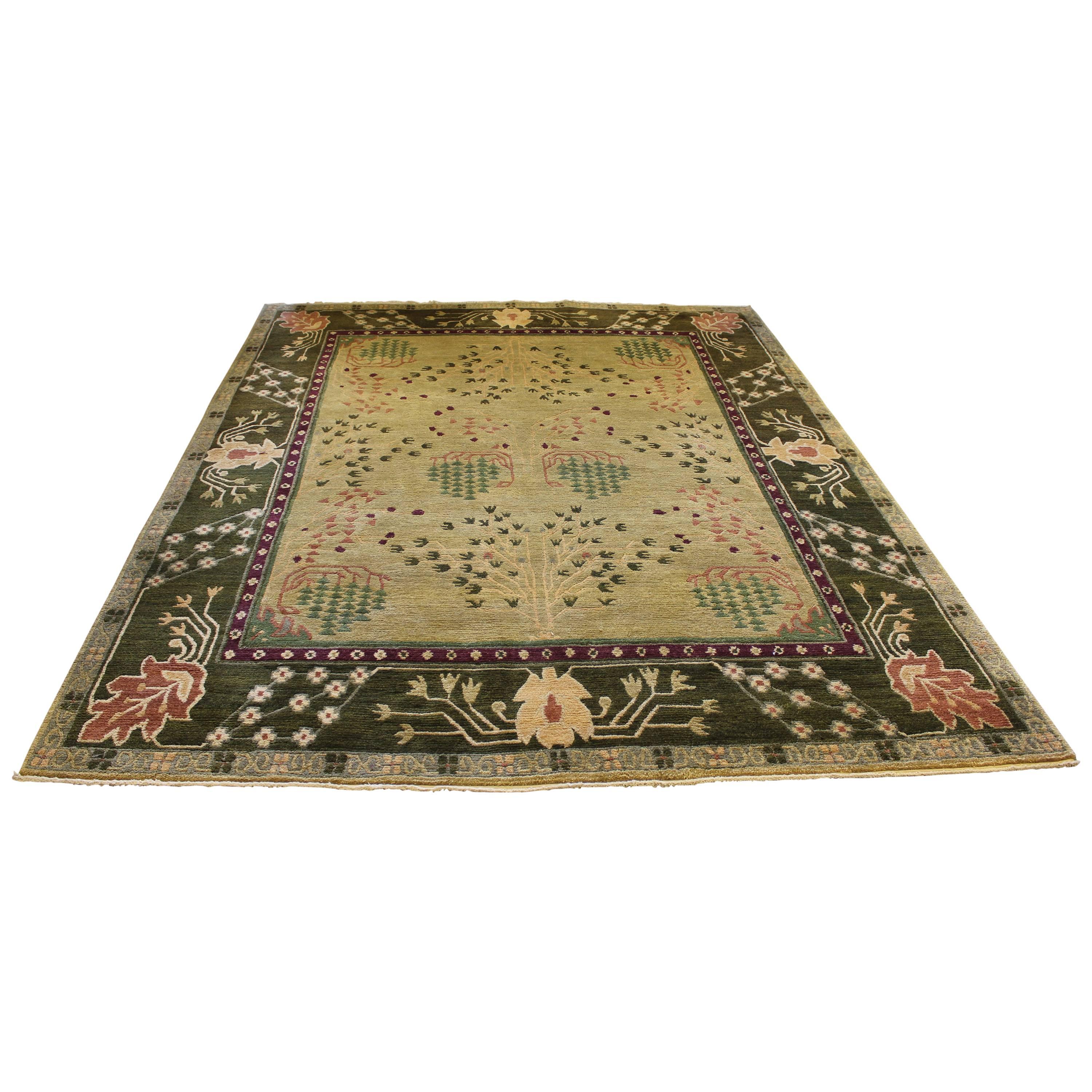 Knecht AG Large Tufenkian Tibetan Armenian Hand-Knotted 100% Wool Rug