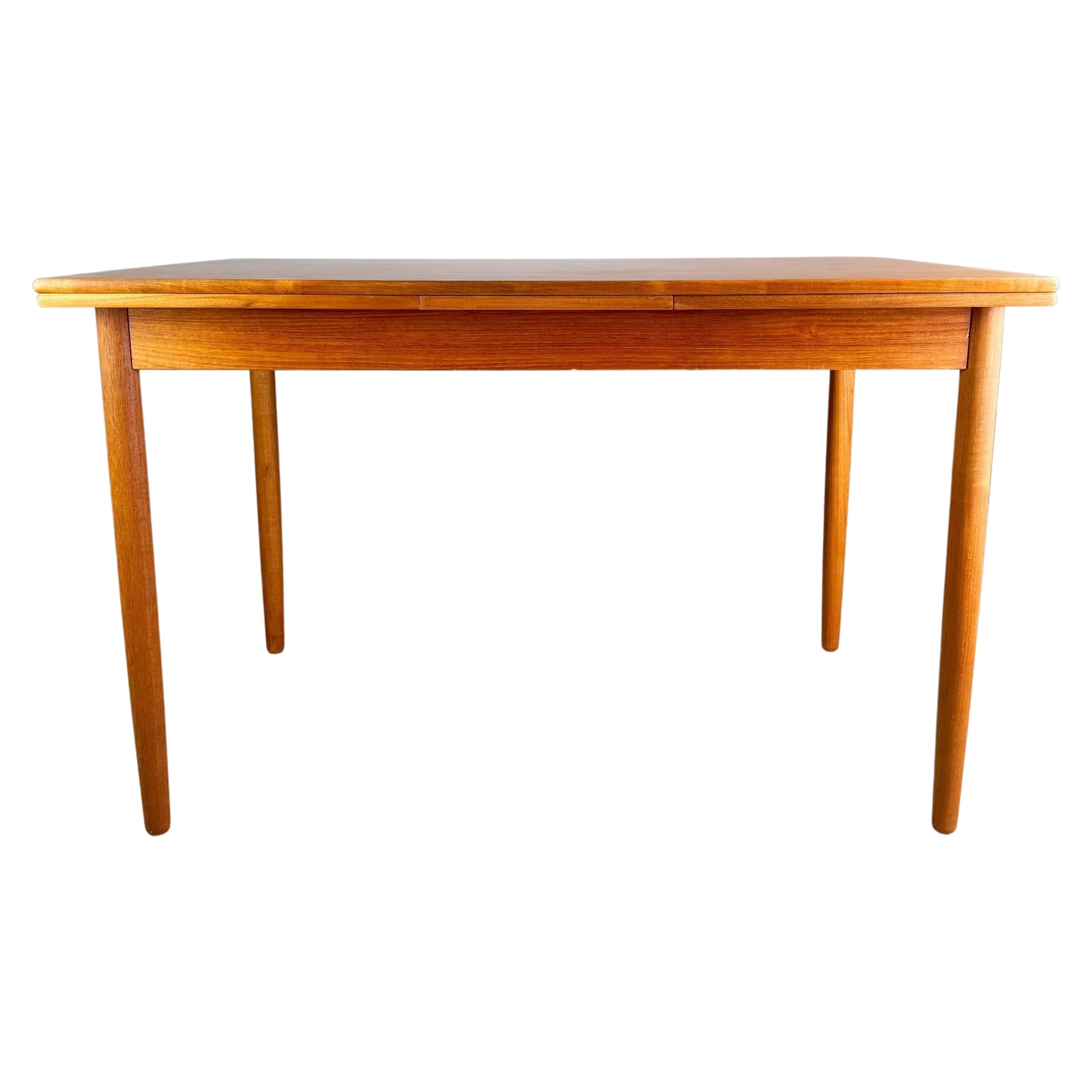 Mid Century Esstisch Teak ausziehbar 1960s Vintage Tisch