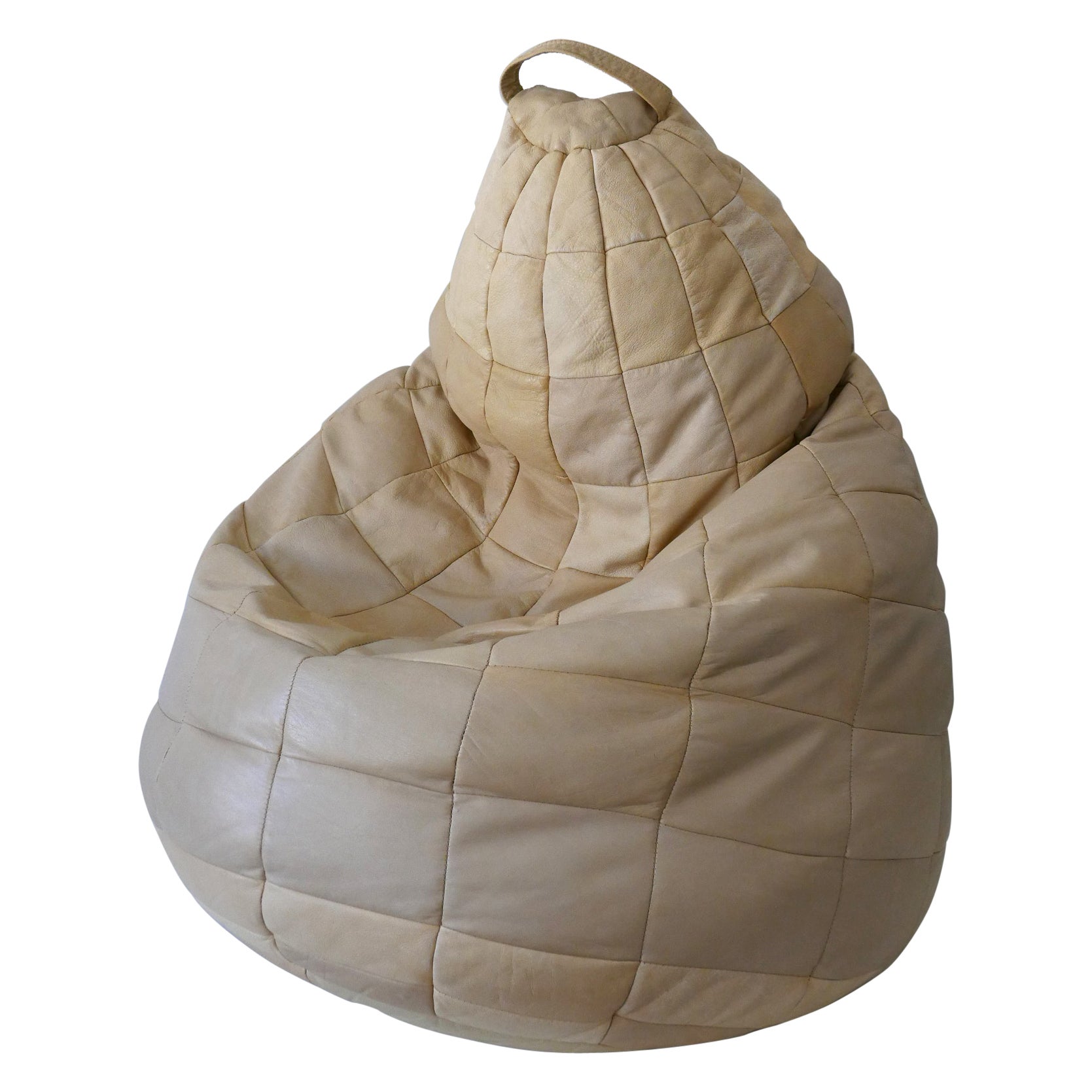 De Sede Patchwork Leather Beanbag or Ottoman Switzerland 1970s