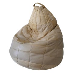 De Sede Patchwork Leather Beanbag or Ottoman Switzerland 1970s