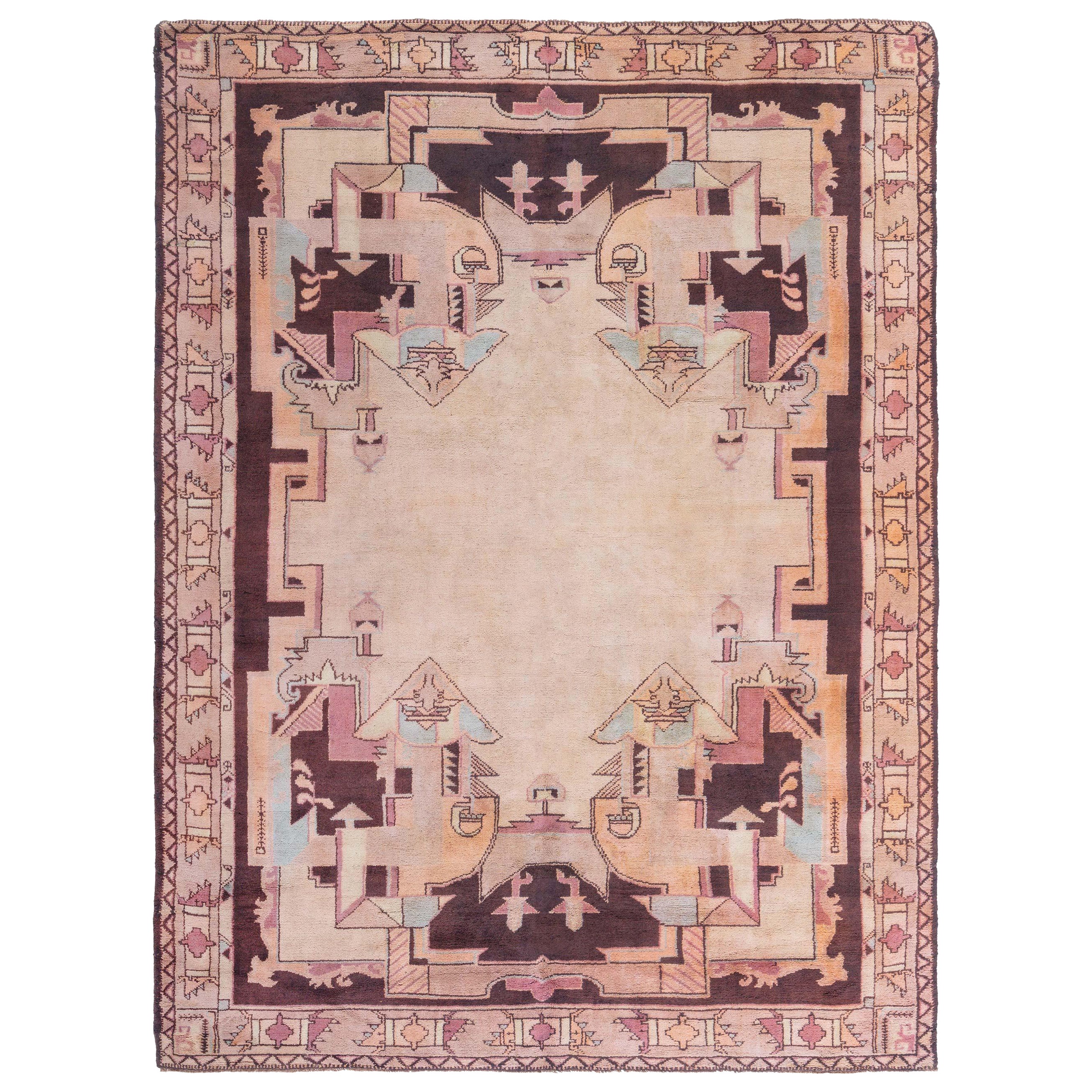 Doris Leslie Blau Vintage French Art Deco Rug