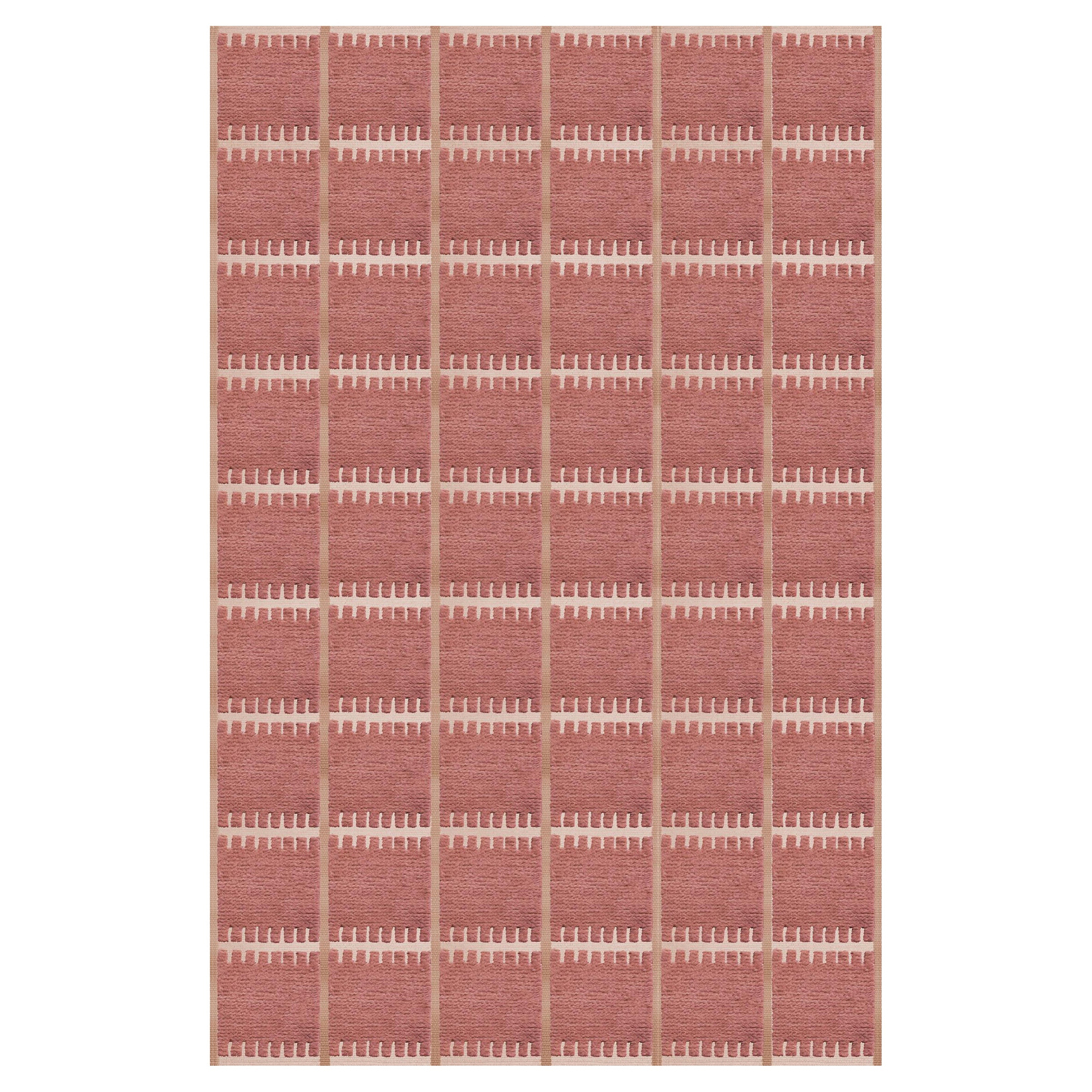 Lilly  Wool Rug Claret Red