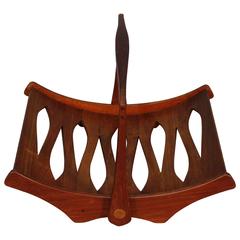 Jens Quistgaard Staved Teak Magazine Rack for Dansk 11