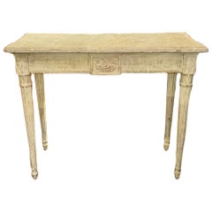 19th Century French Louis XVI Carved and Painted Consoles