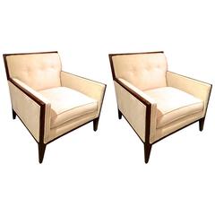1930s French Arm Chair and Ottoman For Sale at 1stdibs