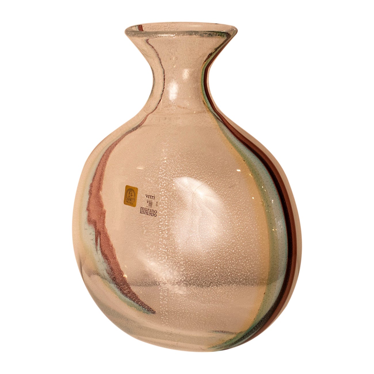 Zanetti vase, Murano glass, 1970s.