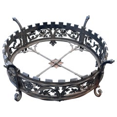 Antique French Architectural Crown Sculpture Fragment, 1910's