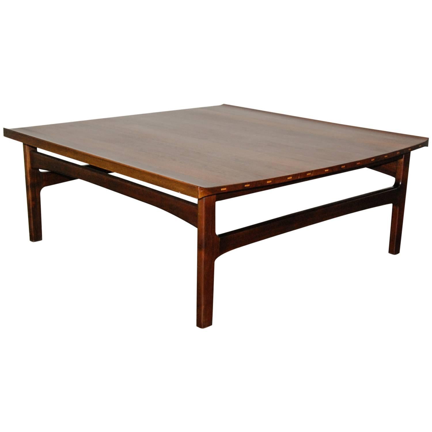 Dux Teak and Sycamore Coffee Table, Sweden, circa 1960 For Sale