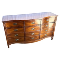 Vintage Federalist Mahogany Dresser by Dixie
