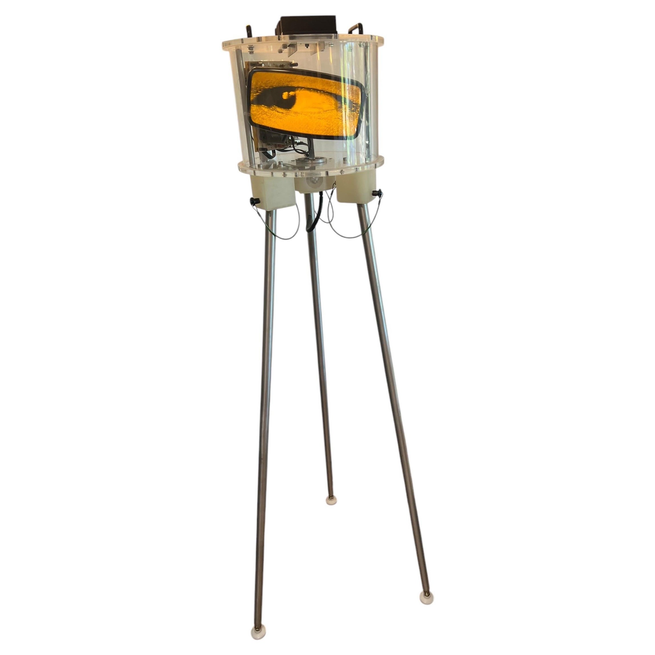 Alan Rath "Cilindro ottico IV" 2008 scultura elettronica