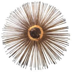 Midcentury Brutalist Starburst Wall Sculpture 9