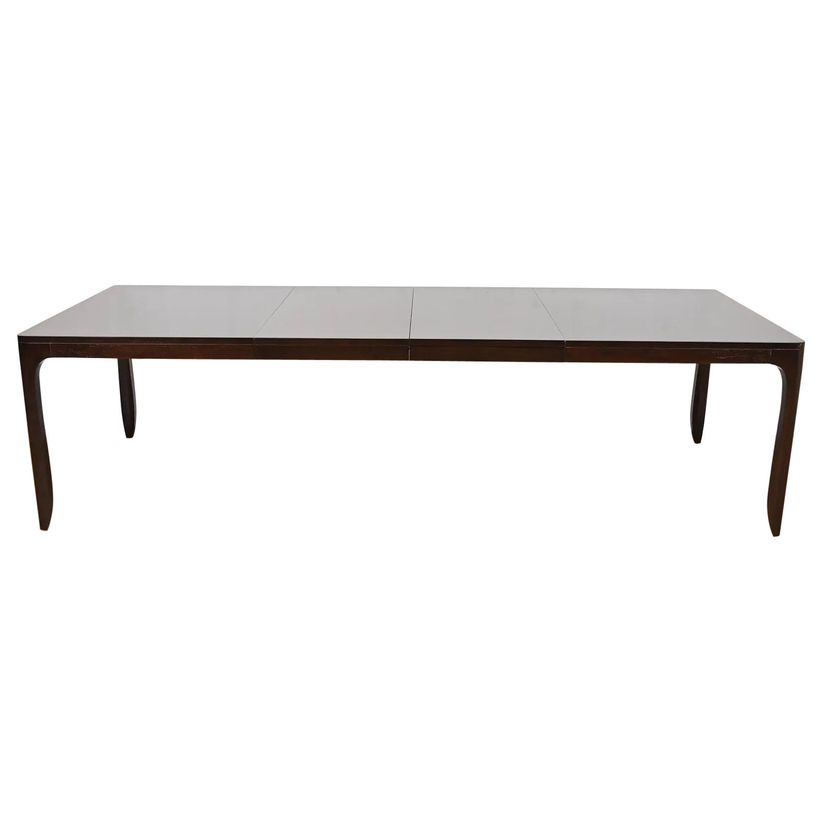 Barbara Barry for Henredon Elegant Modern Walnut Dining Table, Refinished